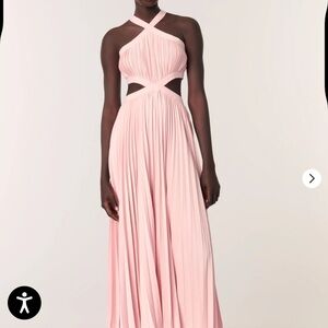 Maje Blush Pink Backless Maxi Dress